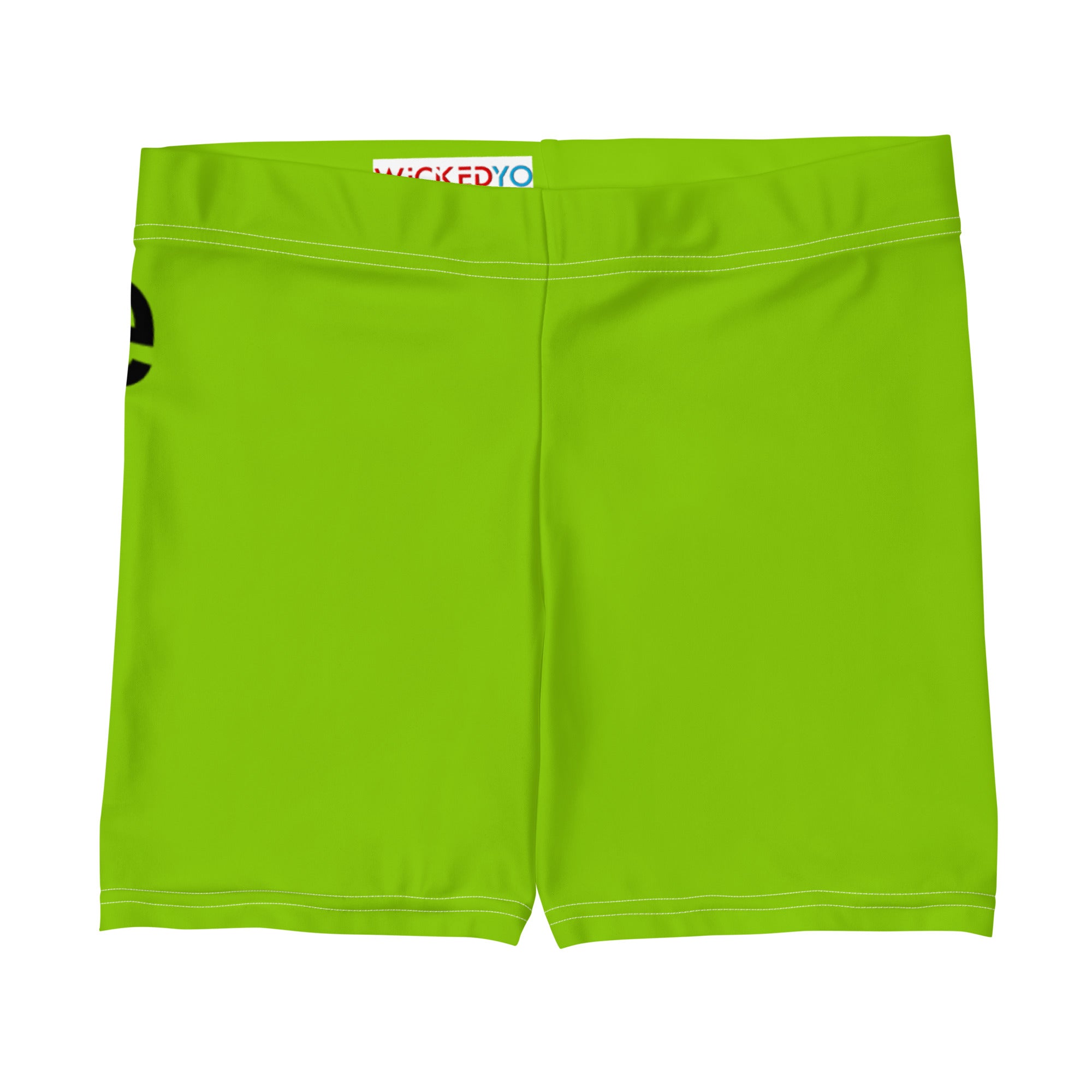 Brat Green Girls' Shorts. Black Gym Shorts. Lime Green Workout Shorts. WickedYo.